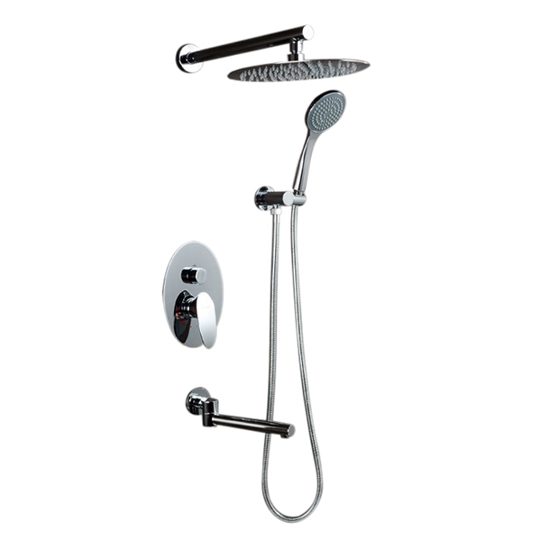 Transform Your Bathroom Milan Wall Mount Rainfall Shower Set With Handshower And Tub Spout At 